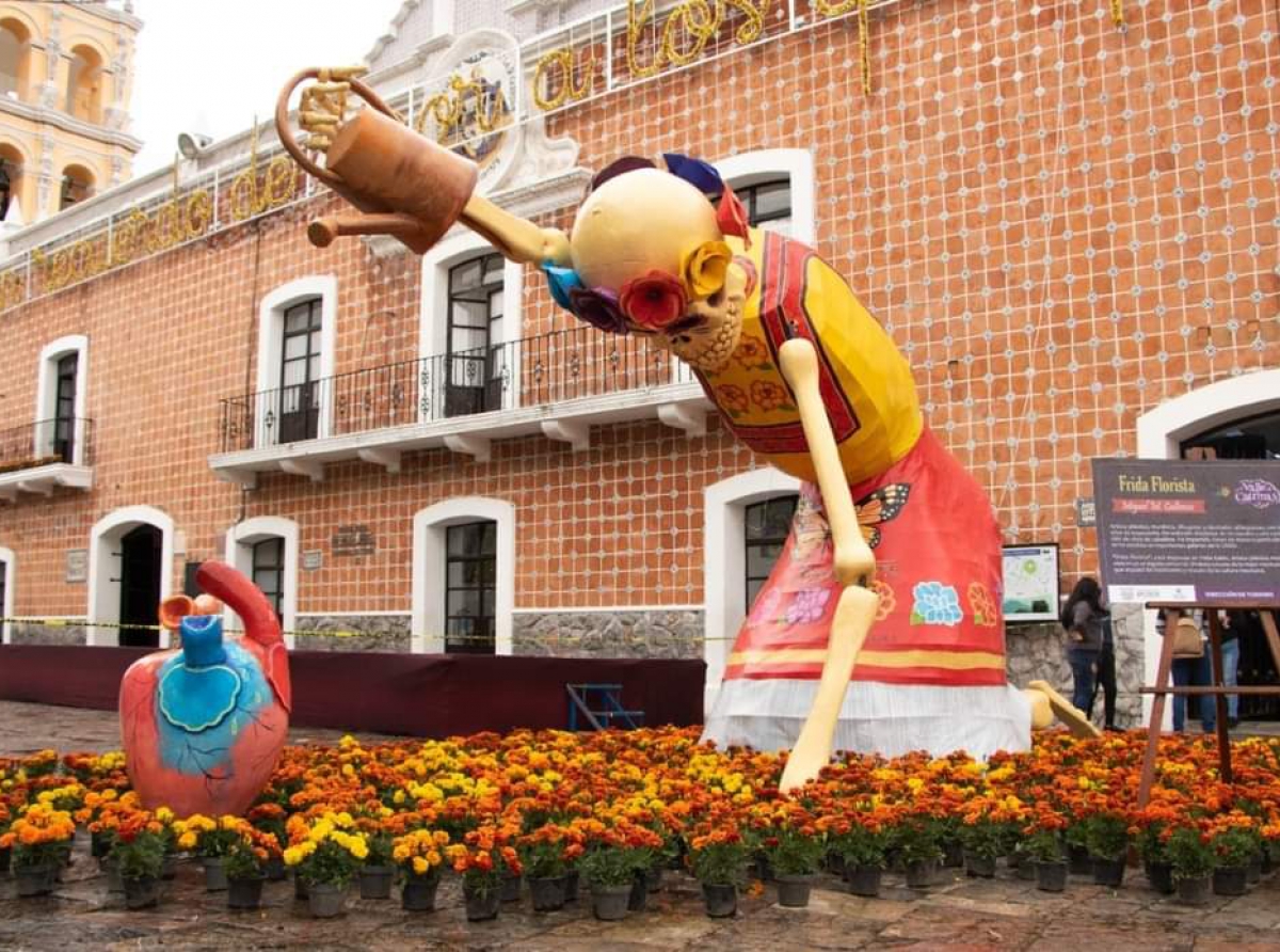 Catrinas monumentales en Atlixco